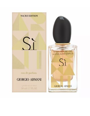 Si by Giorgio Armani for Women 1.7 Oz EDP Spray Nacre Edition Brand New