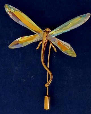 GORGEOUS DANIEL SWAROVSKI DRAGONFLY AB CRYSTAL