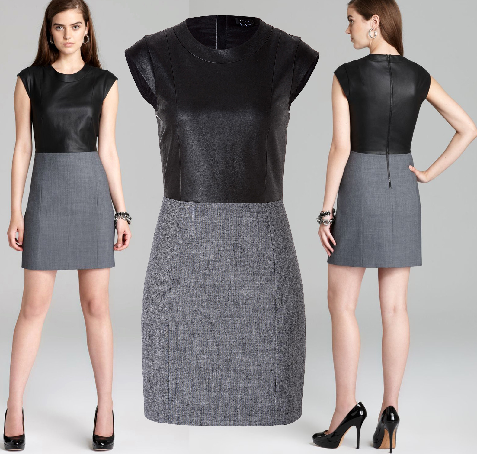 Theory｜DRESSES (Lapel Overlap Dress (O1102608 001)) Admiral Crepe Peak Lapel Mini Dress | Theory