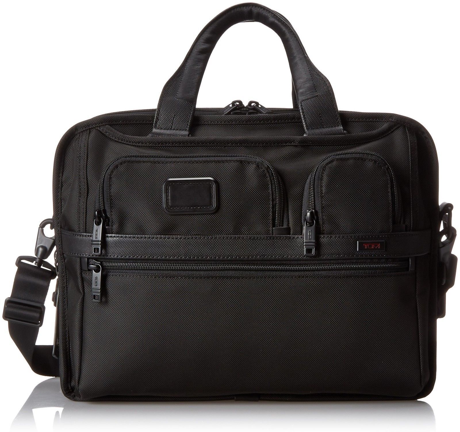 Tumi Black Alpha 2 FXT T-Pass Expandable Laptop Brief Bag Tumi Black Alpha 2 FXT T-Pass Expandable Laptop Brief Bag