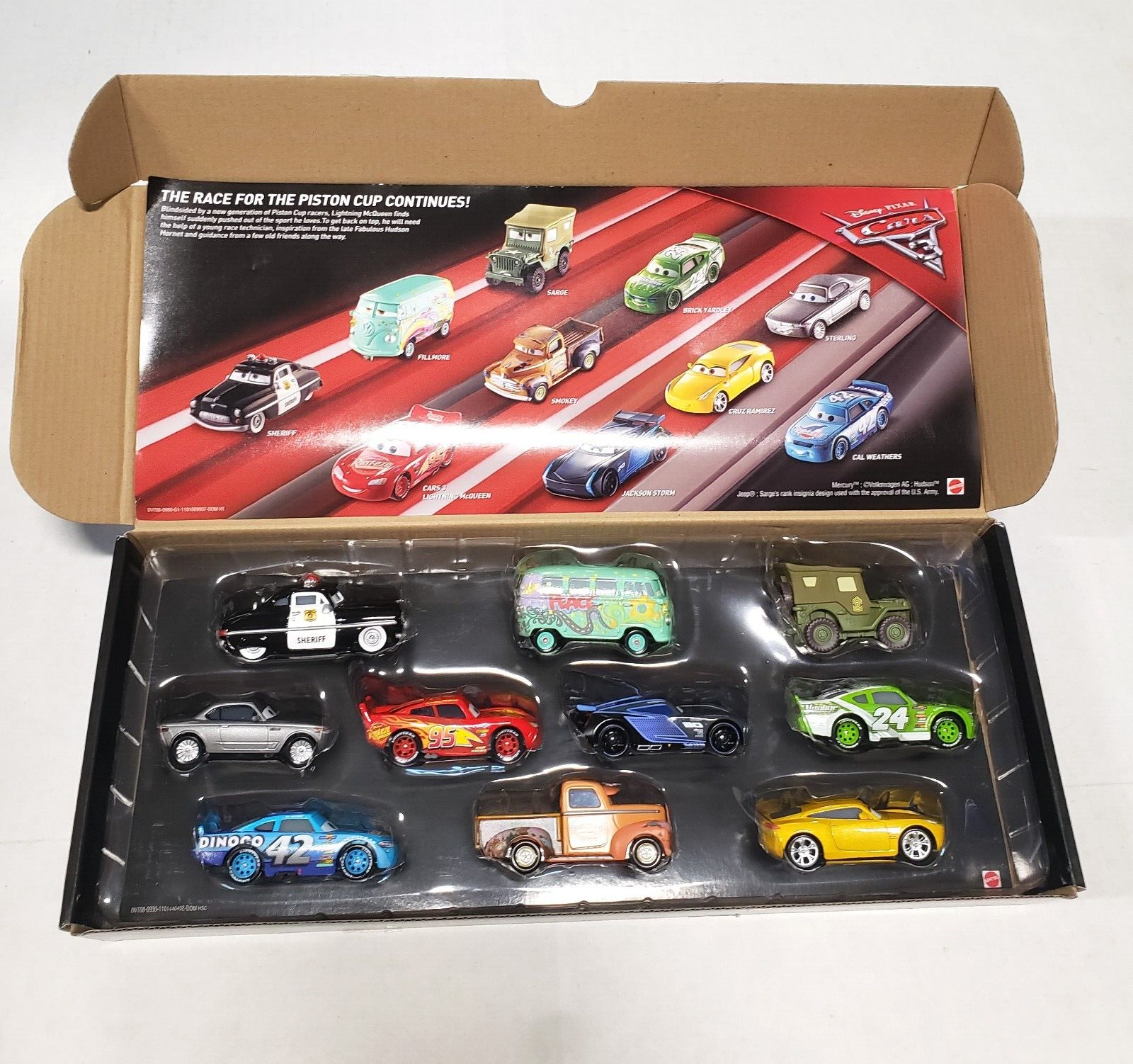 ミニカー MATTEL - DISNEY PIXAR CARS 3 PISTON CUP SET Disney / Pixar Cars Cars 3 Piston Cup Race Diecast Car 11