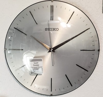 Seiko Chad Contemporary Quiet Sweep Hand Glass Quartz Wall Clock QXA630ALH のeBay公認海外通販｜セカイモン