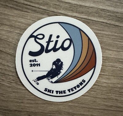 Authentic Stio Clothing Sticker Decal Ski The Tetons EST 2011