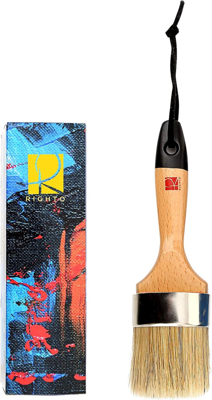Chalked Paint Brush & Wax Brush 2.5" for Furniture Wood & St