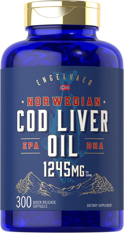 Softgels | 1245mg | 300 Count | Norwegian | Non Gmo, Gluten Free