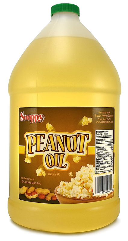 1 Gallon Snappy Pure Peanut Oil No Color Added, 128 Fl Oz