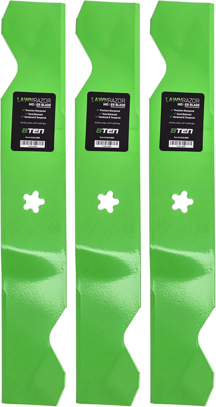 Mower Blade Set 54" Deck for Craftsman AYP Husqvarna 187254 187256 Notched High
