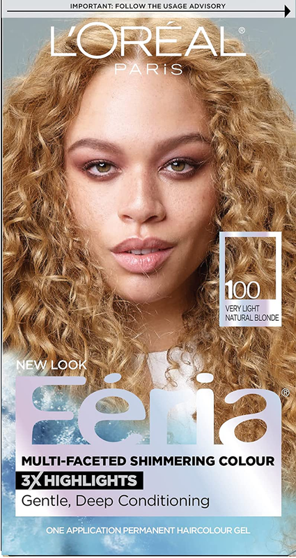 Feria Multi-Faceted Shimmering Permanent Hair Color, 100 Pure Dia