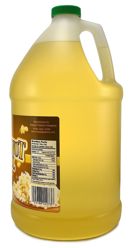 Popcorn 1 Gallon  Pure Peanut Oil No Color Added, 128 Fl Oz