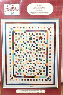 The Stitch Connection Machine Embroidery When Children Dream 304 Quilting CD New