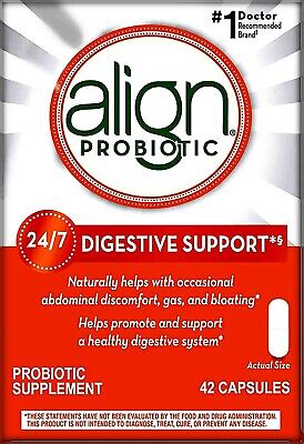 Align Probiotic Supplement 24/7 Digestive Support 42 Capsules EXP 7/2026