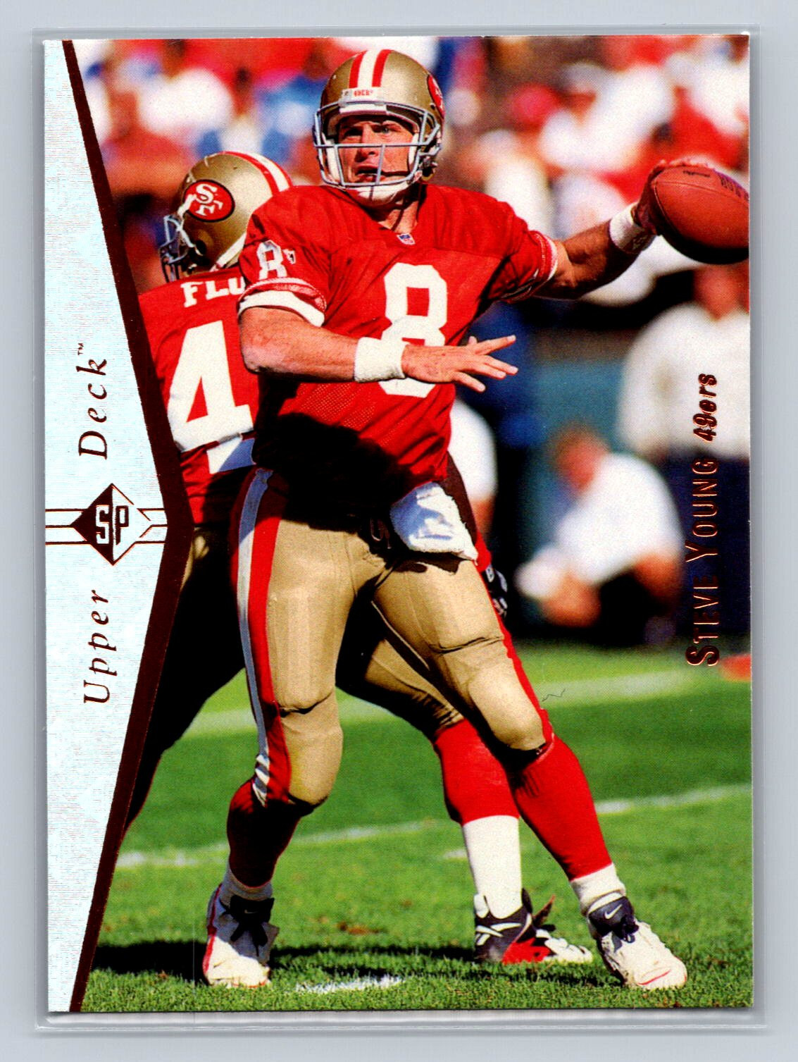 DEAD STOCK NFL 90s 当時物　49ers　スティーグヤング　額 1990 SAMPLE MINI POSTER STEVE YOUNG SAN FRANCISCO 49ERS