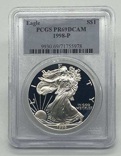 1998-P Proof American Silver Eagle PCGS PR-69 DCAM Classic