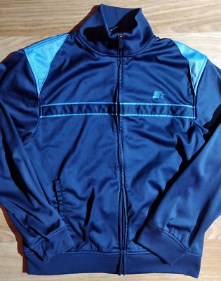 STARTER 90's Vintage Mens Tracksuit Top Jacket Navy Blue | eBay
