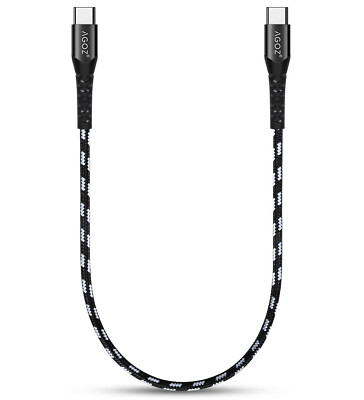 1FT Short USB C to USB C Cable Fast Charger Cord for iPad Pro,iPad Air,iPhone 16