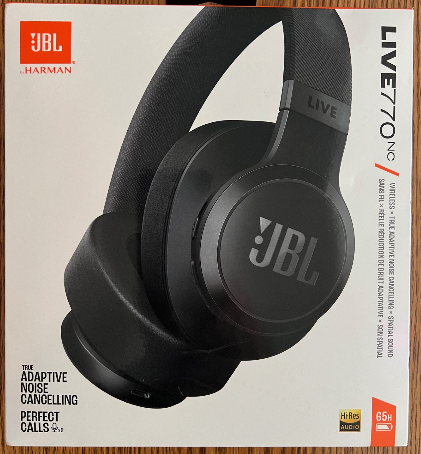 JBL LIVE 770NC ブラック ワイヤレスヘッドホン Free Shipping! JBL Wireless Over-Ear Headphones with True