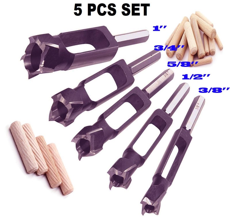 Wood Tenon Dowel Plug Cutter Woodworking Tenon Drill Bit for