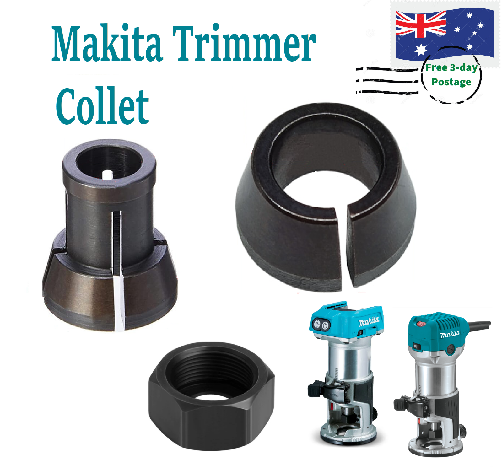 Makita Router Trimmer Collet Collet Cone. Suit Models RP0900K RT0700 DRT50 eBay
