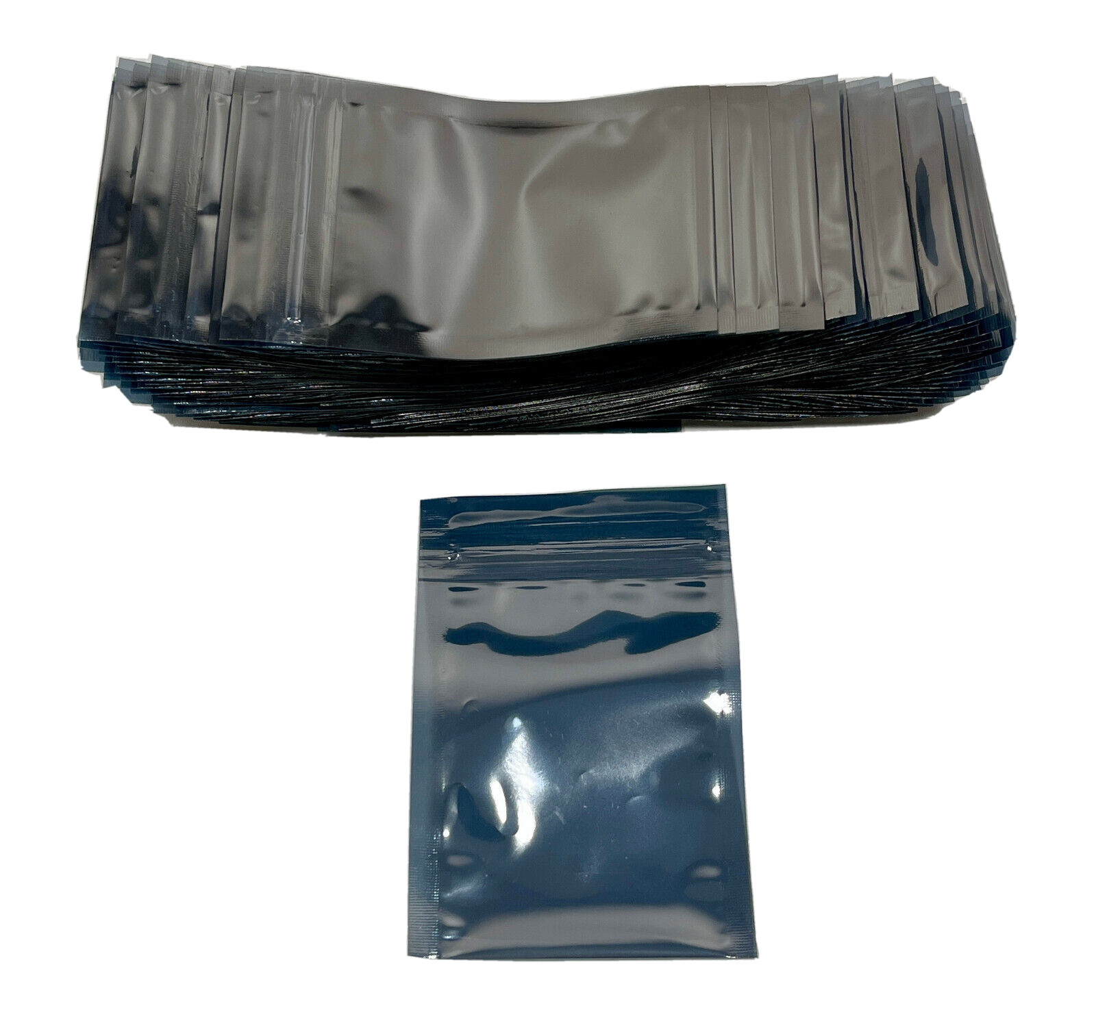 100 Anti Static Shielding ESD Bags 2" x 3" Small Zippered Reclosable Resealable