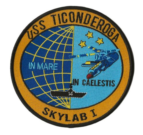 Skylab 1 USS Ticonderoga CVS-14 NASA US Navy space recovery force ship patch