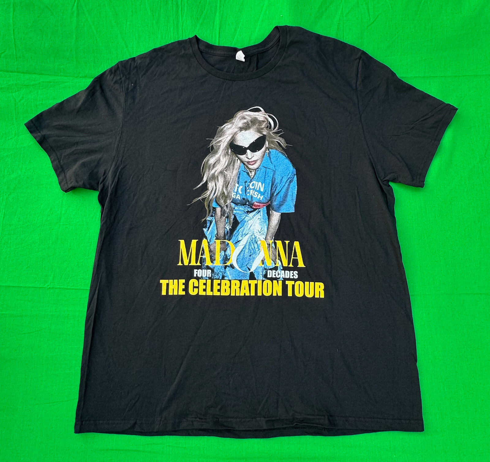 マドンナ 　Celebration - EVERYBODY!　貴重 Tシャツ Madonna Four Decades THE CELEBRATION TOUR Men's Double Sided