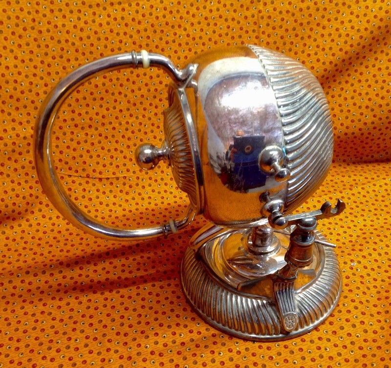 Victorian Tilting Tea Pot on Stand with Burner 1890’s