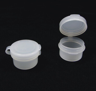 Cosmetic Hinge Jars Empty Plastic Beauty Sample Container 3 Ml Natural (250)5003