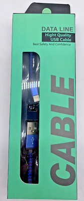 Data Line Hight Quality USB 3.0 Cable for iPhone, iPad or iPod. BLUE