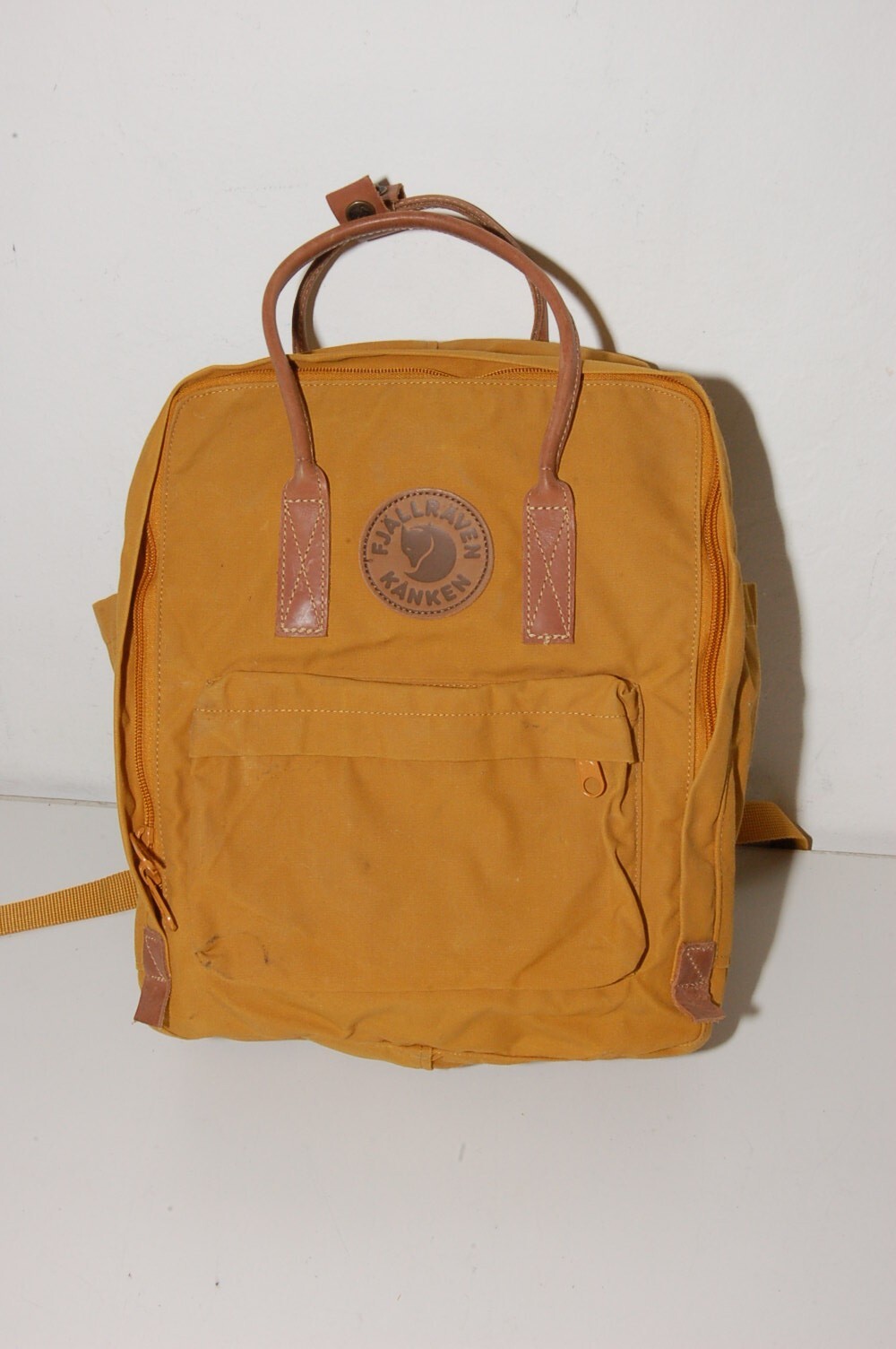 Fjallraven Kanken Unisex Mustard Laptop Backpack 13