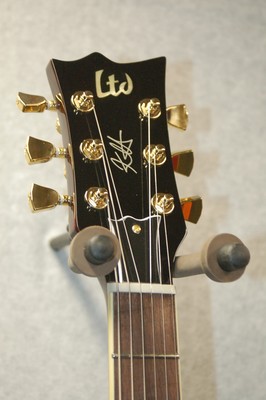 esp ltd kirk hammett signature kh-dc electric guitar - see thru