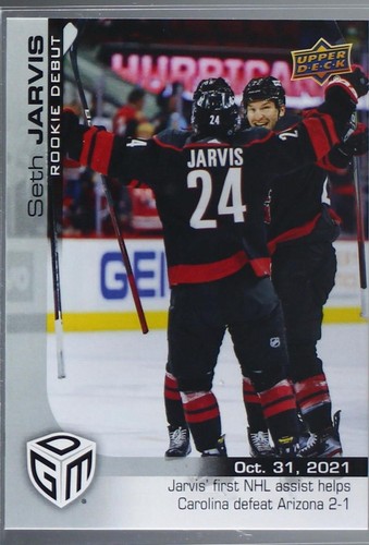 2021-22 Upper Deck Game Dated Moments - Seth Jarvis #10