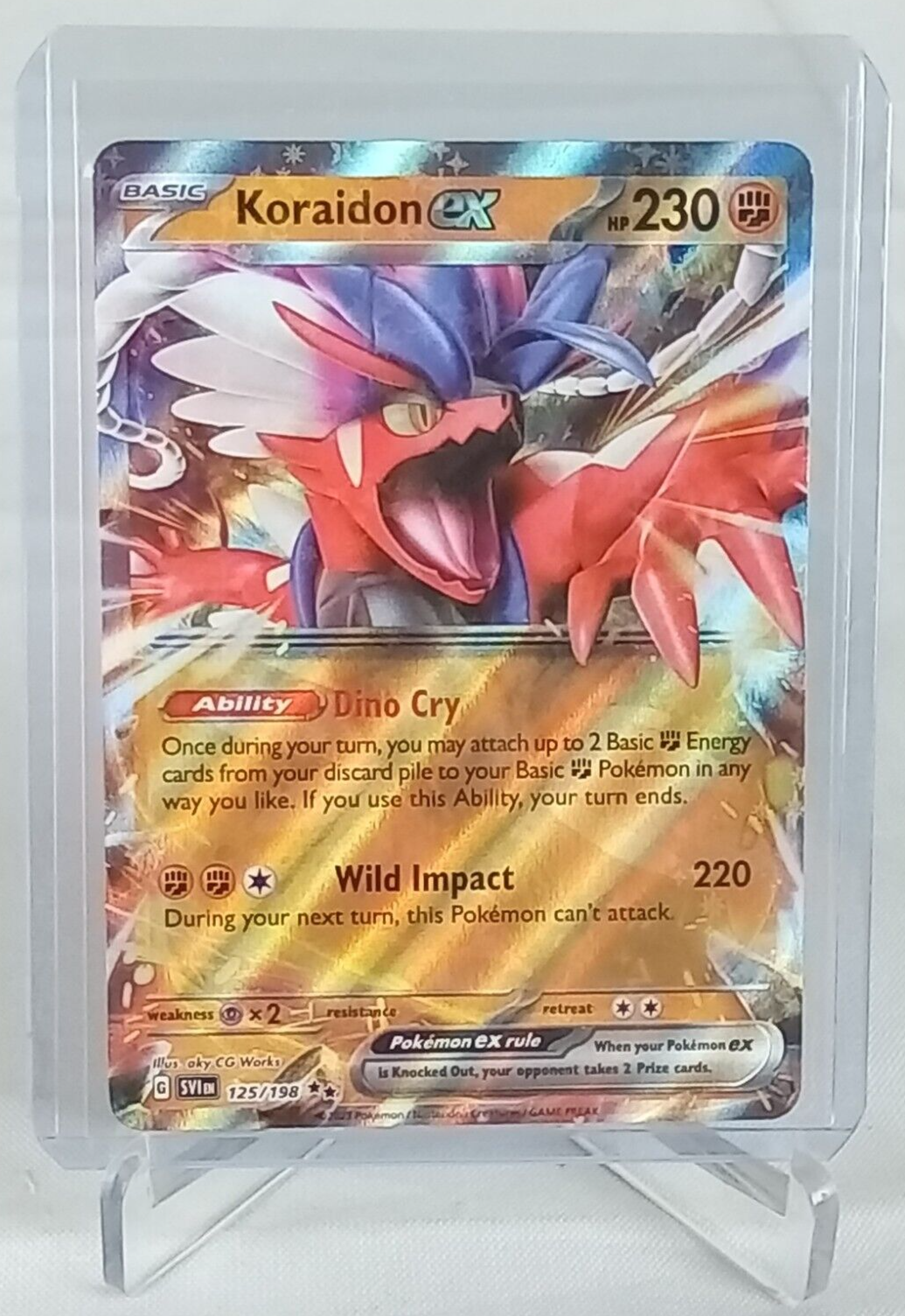 Koraidon Ex Hp 230 Holo #125 Pokémon Card 2023