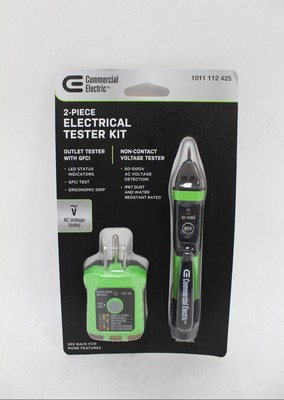 Commercial Electric 2-Piece Electrical Tester Kit (1011 112 425)