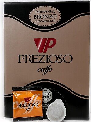 150 Cialde Filtro carta Caffè Prezioso  ESE 44mm Miscela Bronzo