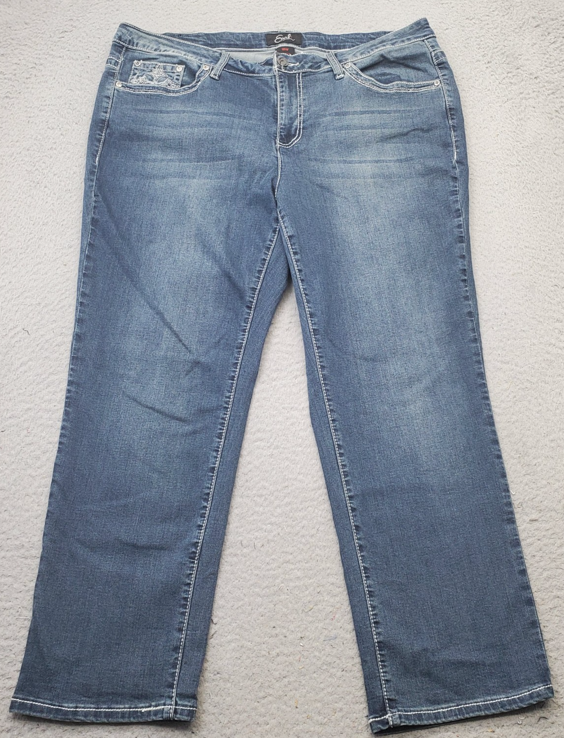 Earl Jean レディース
ブラウン レザー ライダースジャケット Earl Jean Womens 18W Blue Denim Stretch Straight Leg
