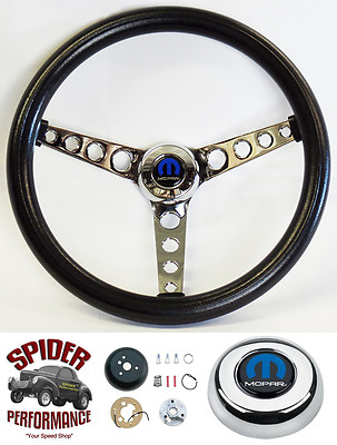 1982-1991 Dodge D/W pickup Van steering wheel TILT MOPAR 14 1/2'' CLASSIC CHROME
