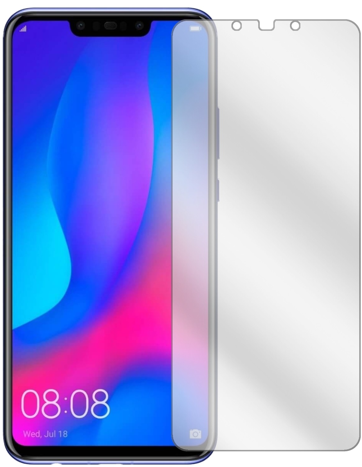 5x Schutzfolie für Huawei Nova 3i Display Folie klar Displayschutzfolie