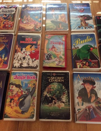Lot Of 18 VHS Tapes..Mostly Disney plus 2 blank VHS tapes