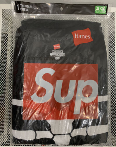 Supreme Hanes Bones Thermal Crew XLサイズ