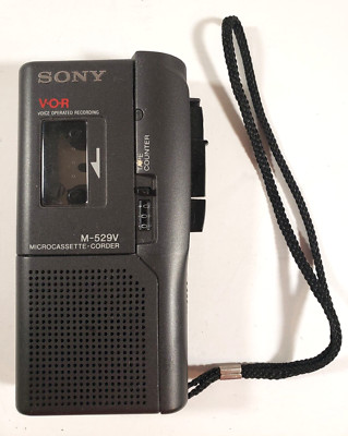 Sony Microcassette Corder [M-529V] VOR Voice Recorder Player For Parts or Repair
