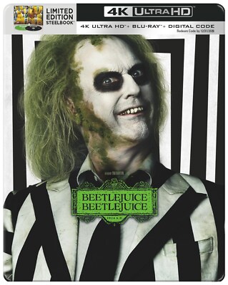 Beetlejuice Beetlejuice 4K UHD Blu-ray  NEW