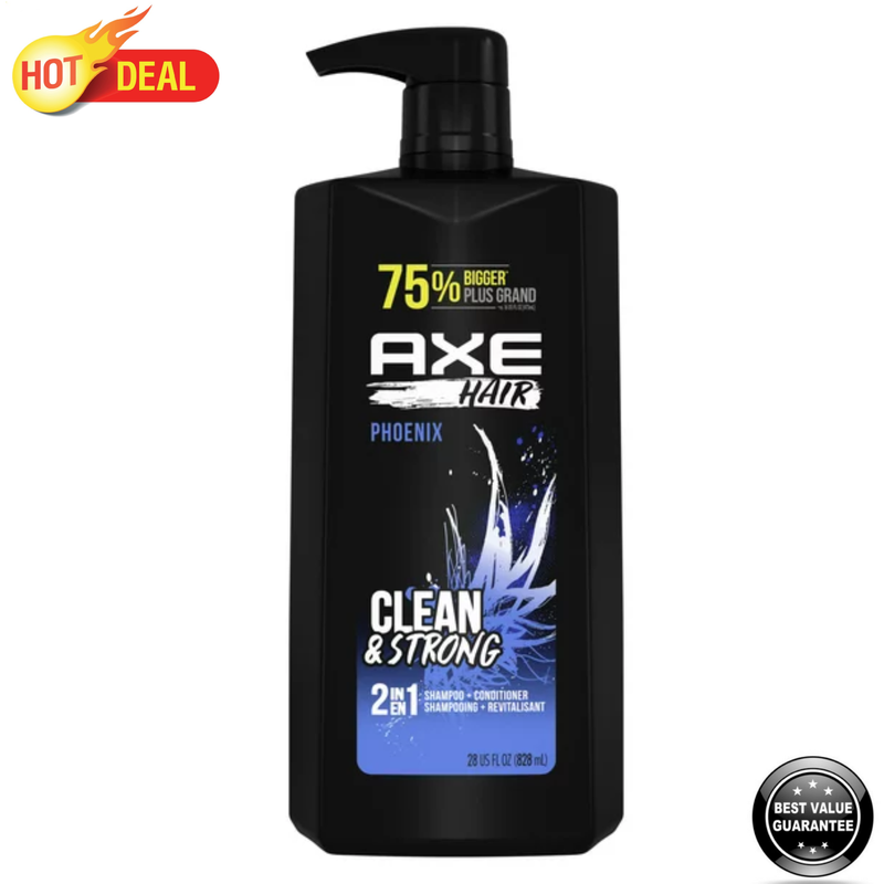 AXE Wash & Care Phoenix 2-in-1 Shampoo & Conditioner, 28 oz