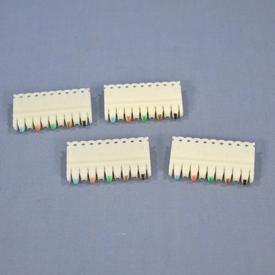 4 Leviton C-5 Connector Blocks 110-Type Base Terminal Patch Cat 5e 49105-IDC
