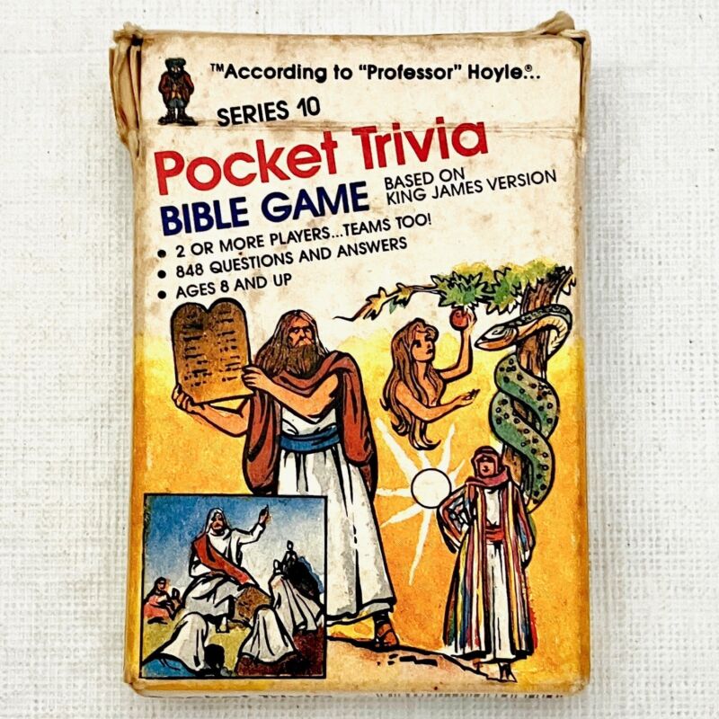 Pocket Trivia BIBLE GAME Cards Series 10 from Professor Hoyle 1984 COMPLETE