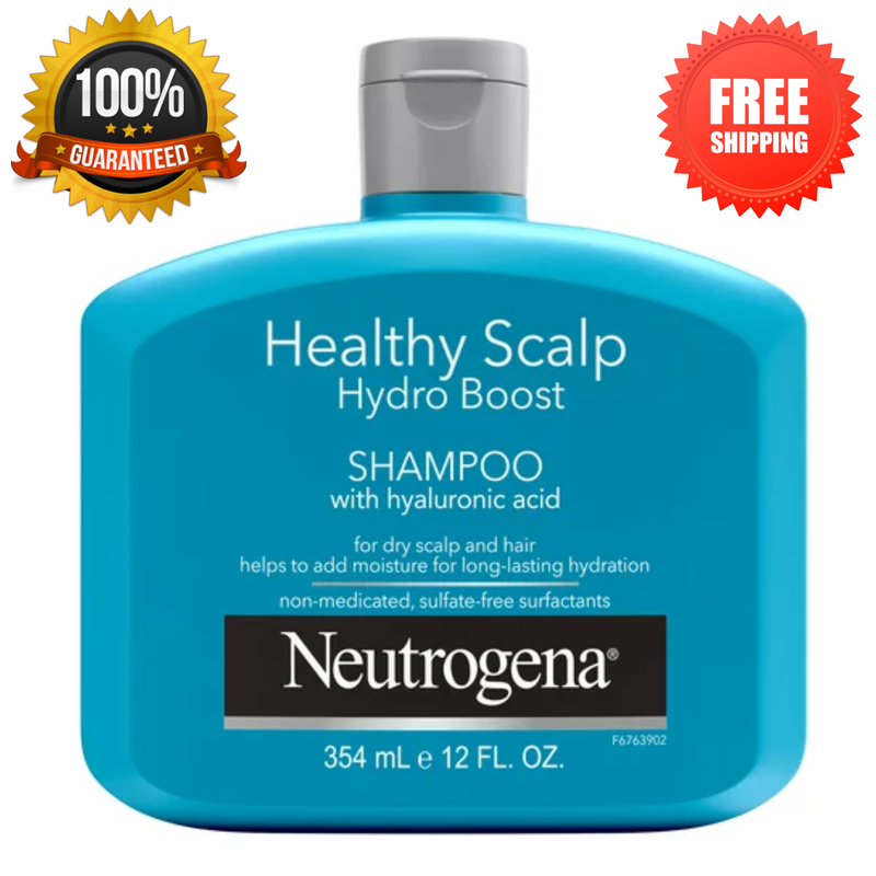 Neutrogena Hydrating Shampoo for Dry Scalp & Hair with HA, Color-Safe, 12 fl oz