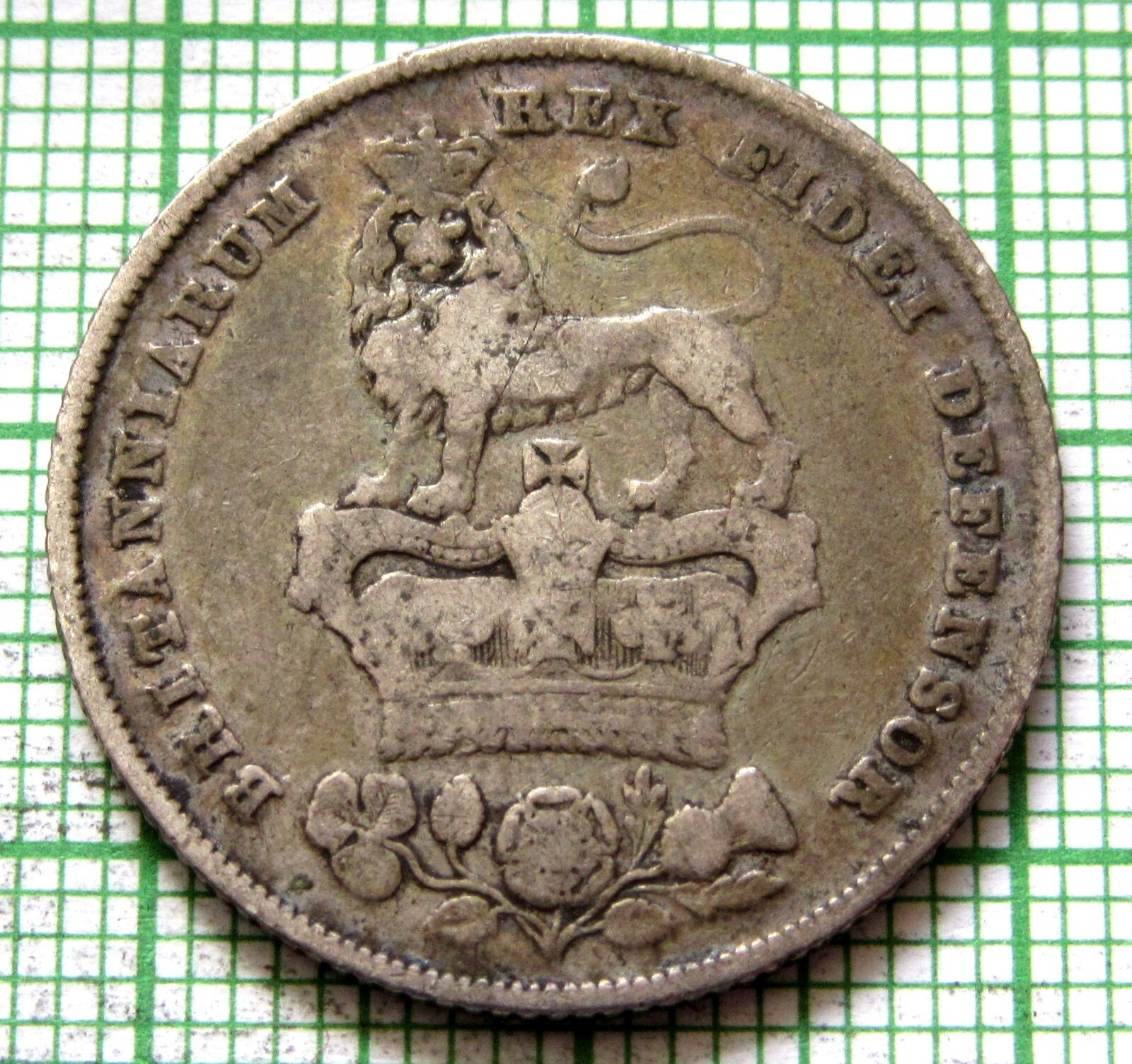 イギリス　1826年　Shilling　＠２３ イギリス 1826年 Shilling ＠23 Shilling 1826, Coin from