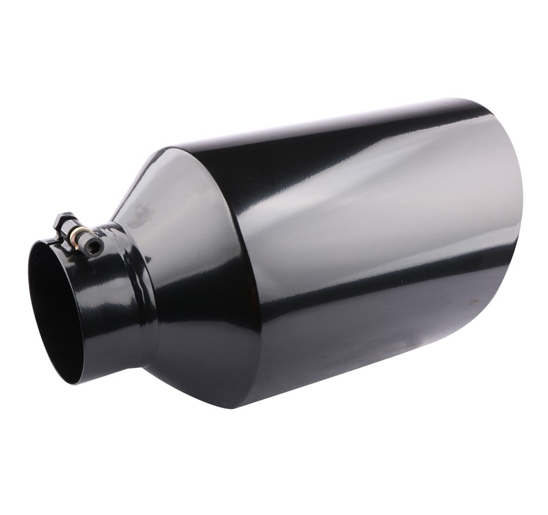 CPSP Diesel Stainless Steel Bolt On Exhaust Tip 5/" Inlet 7/" Outlet 15/"Long Black