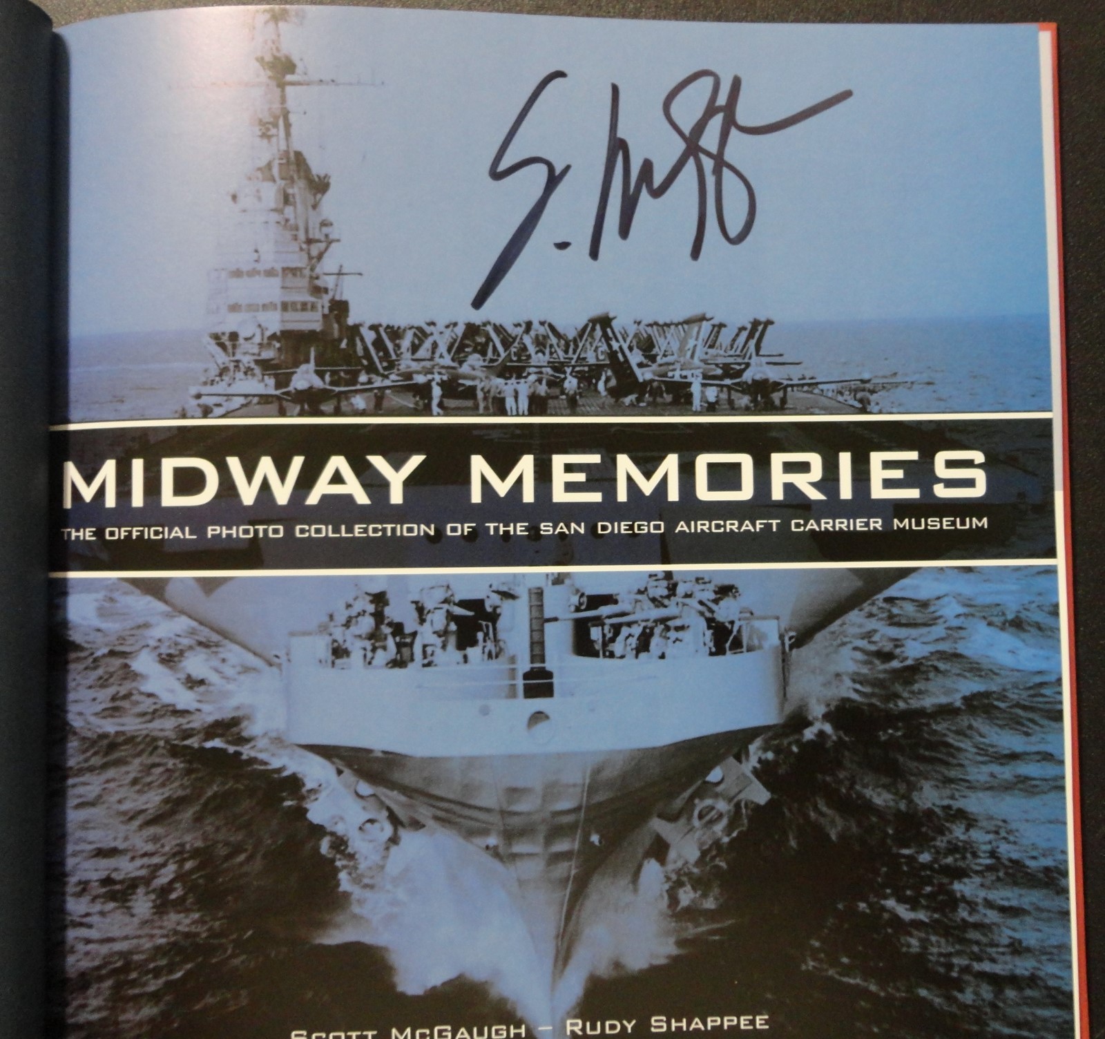 Midway Memories San Diego Navy Aircraft Museum Photo Book SIGNED by S. Mcgaugh