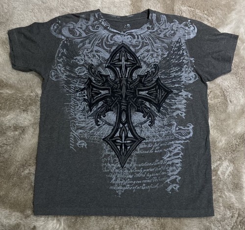 archive - 十字架 Cross studed opium T-shirt Opium Cross T-shirt | Y2K Shirts | Vamp | Opium Aesthetic