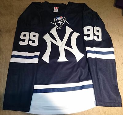 NHL MLB New York Yankees Hockey Jersey.Customizable. Any
